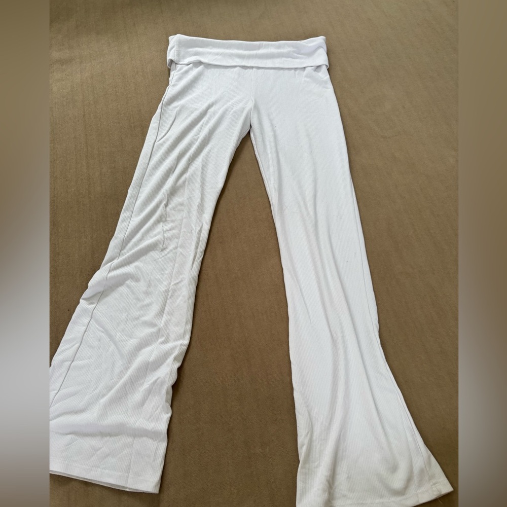 White Flared Pants